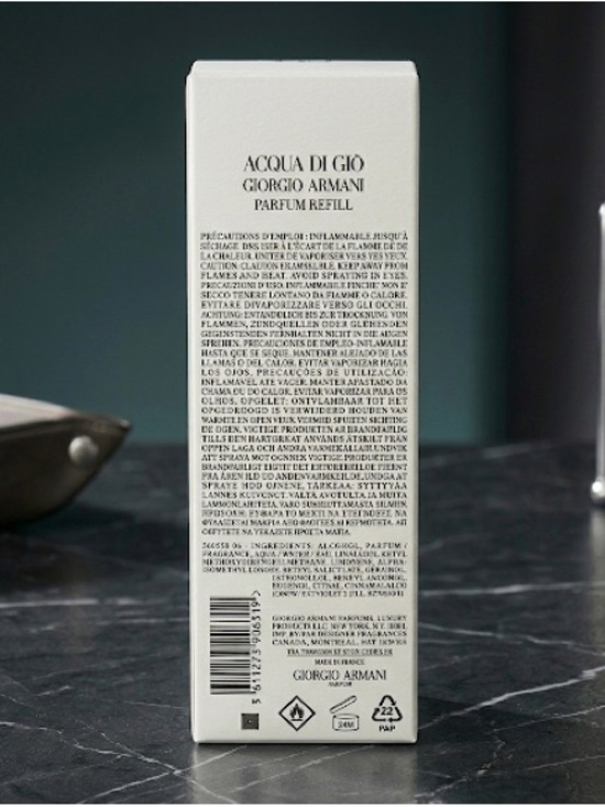 AUTHENTIC ACQUA DI GIO PARFUM REFILL - 5.1 OZ / 150 ML - Picture 2 of 9